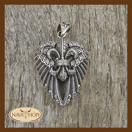 Anhänger Federn mit Lilie