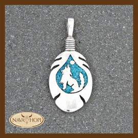 Anhänger Feather Wolf