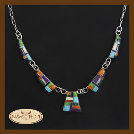 Zuni Set Kette mit Ohrhängern