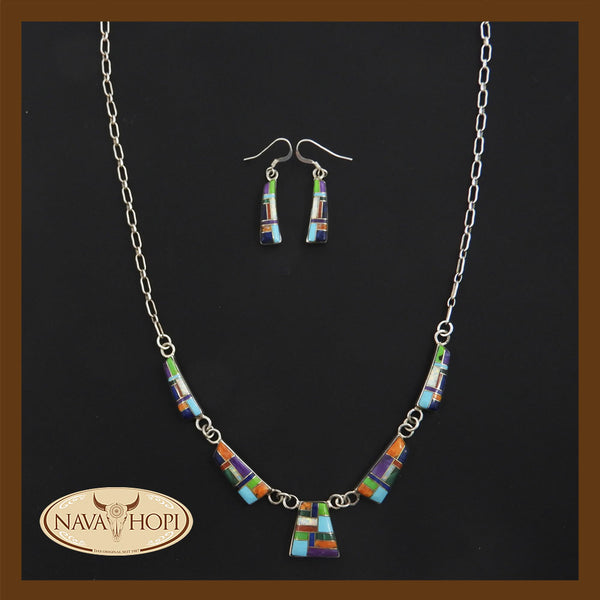 Zuni Set Kette mit Ohrhängern