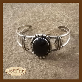 Navajo Damenarmreif Onyx