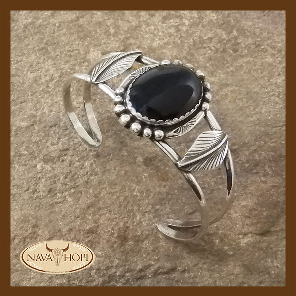 Navajo Damenarmreif Onyx