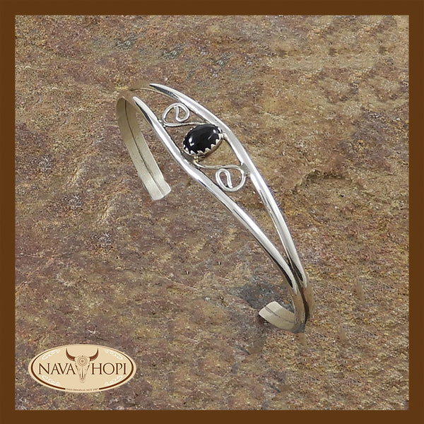 Navajo Damenarmreif Onyx