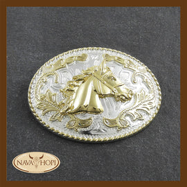 Gürtelschnalle Pferdekopf