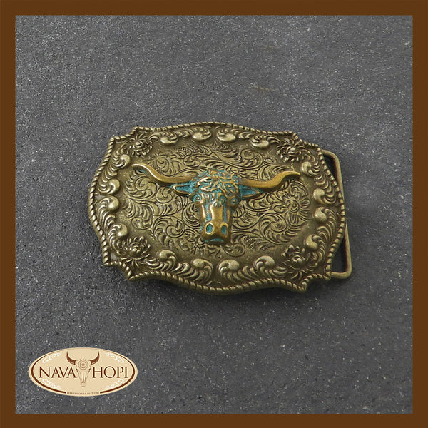 Gürtelschnalle Longhorn