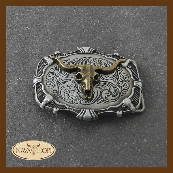 Gürtelschnalle Longhorn