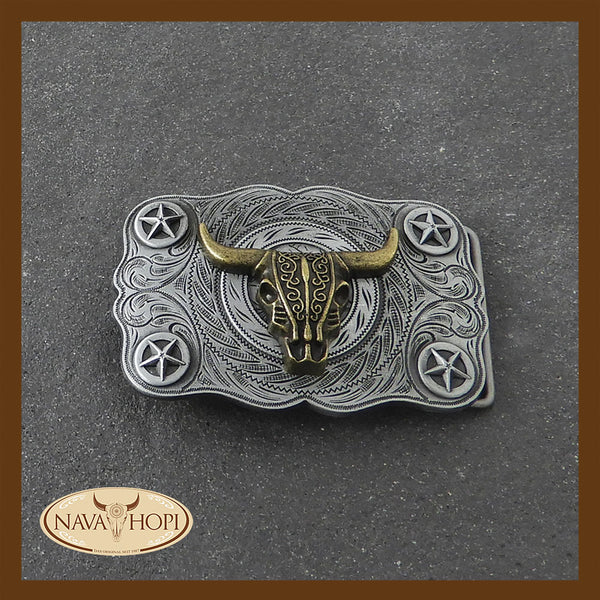 Gürtelschnalle Skull