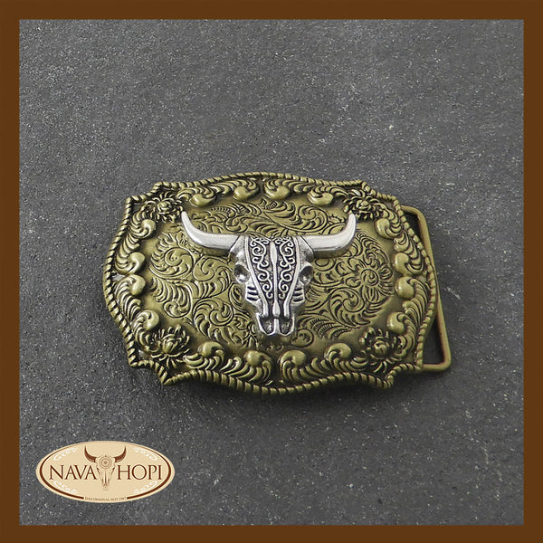 Gürtelschnalle Skull