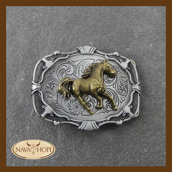 Gürtelschnalle Running Horse