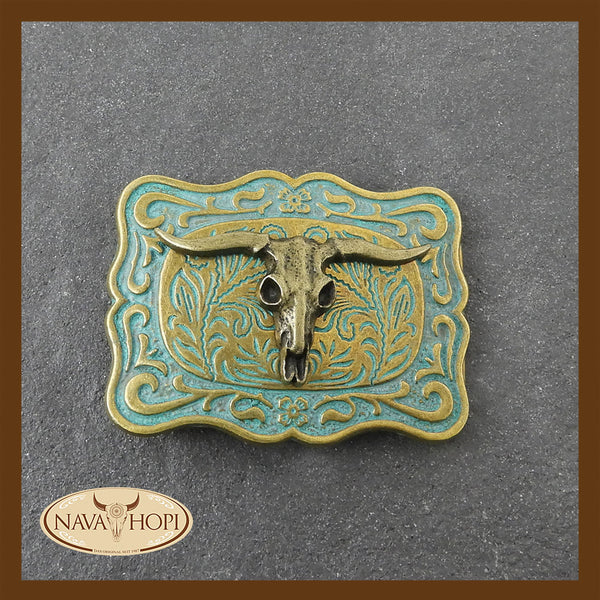 Gürtelschnalle Longhorn