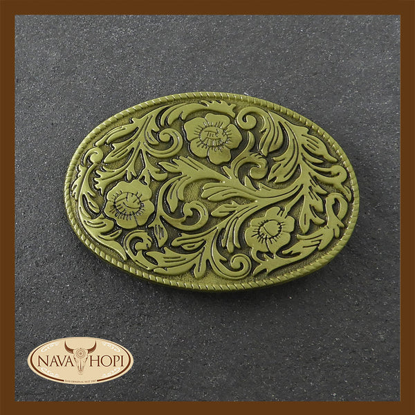 Gürtelschnalle Flower