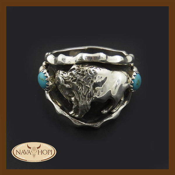 Navajo Herrenring Buffalo
