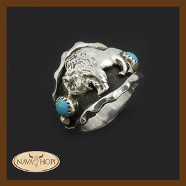Navajo Herrenring Buffalo