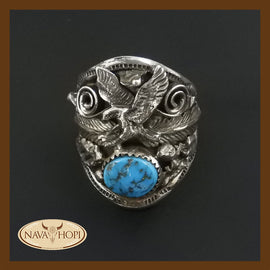 Navajo Herrenring Flying Eagle