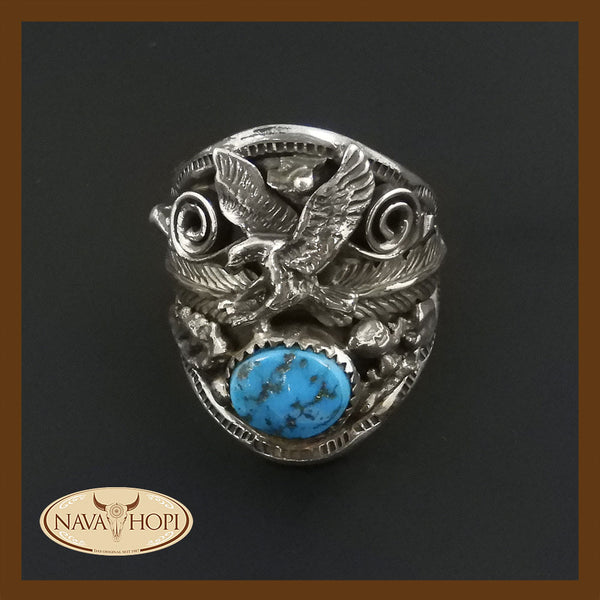 Navajo Herrenring Flying Eagle