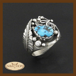 Navajo Herrenring Türkis