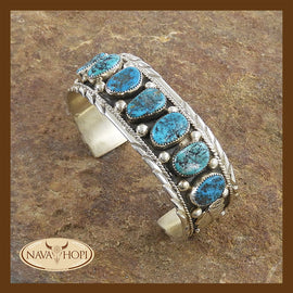 Navajo Herrenarmreif Türkis