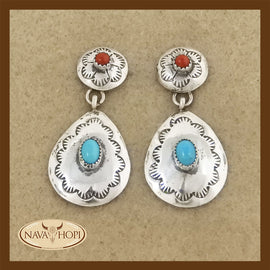 Navajo Ohrstecker Concha
