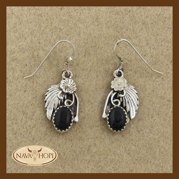 Navajo Ohrhänger Onyx
