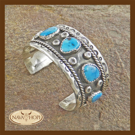 Navajo Herrenarmreif Türkis