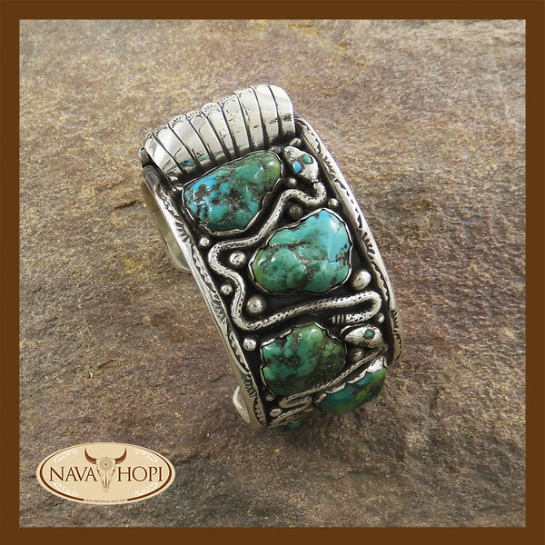 Navajo Herrenarmreif mit Uhr