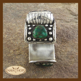 Navajo Herrenarmreif mit Uhr