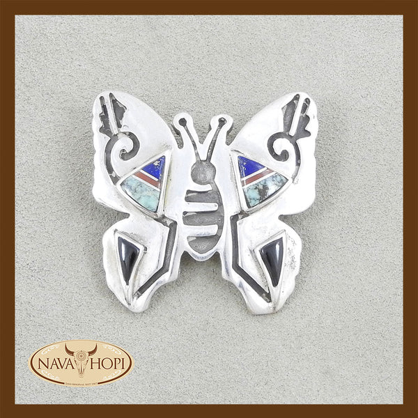 Navajo Anhänger und Brosche Butterfly