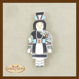 Zuni Anhänger und Brosche Kachina Doll