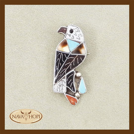 Zuni Anhänger und Brosche Eagle