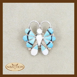 Zuni Anhänger und Brosche Butterfly