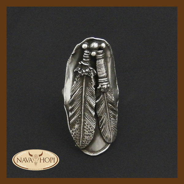 Navajo Damenring Feder