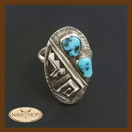 Navajo Damenring Türkis