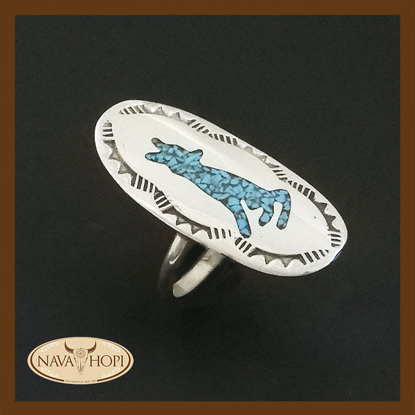Damenring Howling Wolf