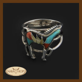 Zuni Damenring Horse