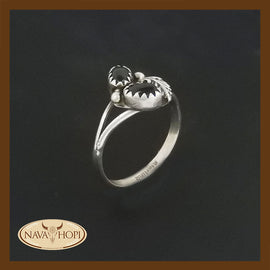 Navajo Damenring Onyx