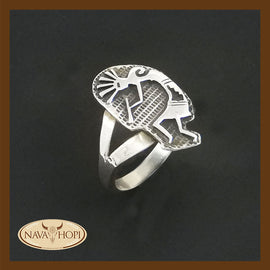 Navajo Damenring Kokopelli