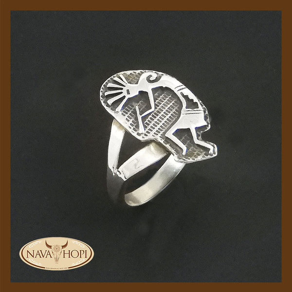 Navajo Damenring Kokopelli