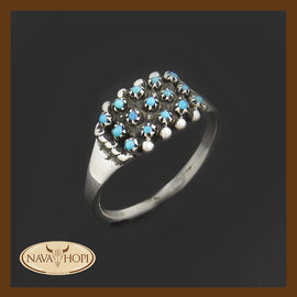 Zuni Damenring Türkis