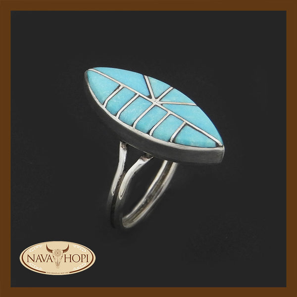 Zuni Damenring Türkis