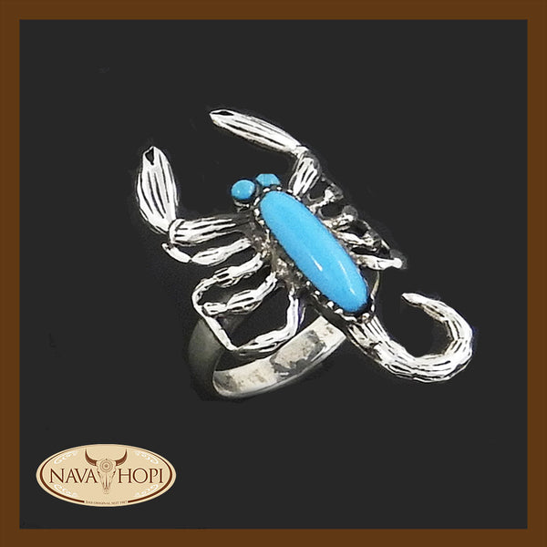 Navajo Damenring Skorpion