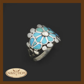 Zuni Damenring Flower