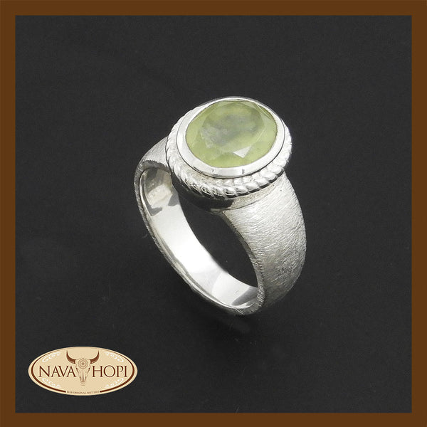 Silberring Peridot