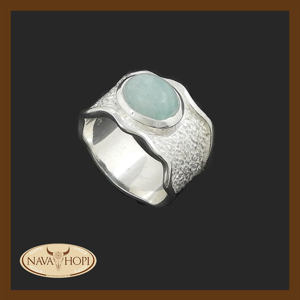 Silberring Amazonit