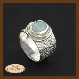 Silberring Amazonit