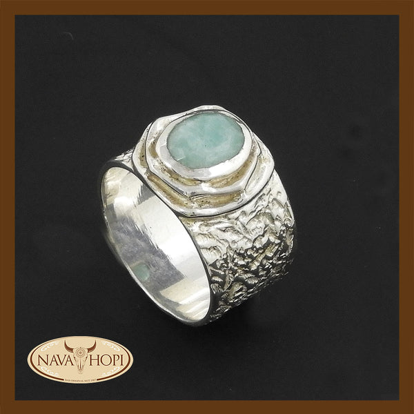 Silberring Amazonit