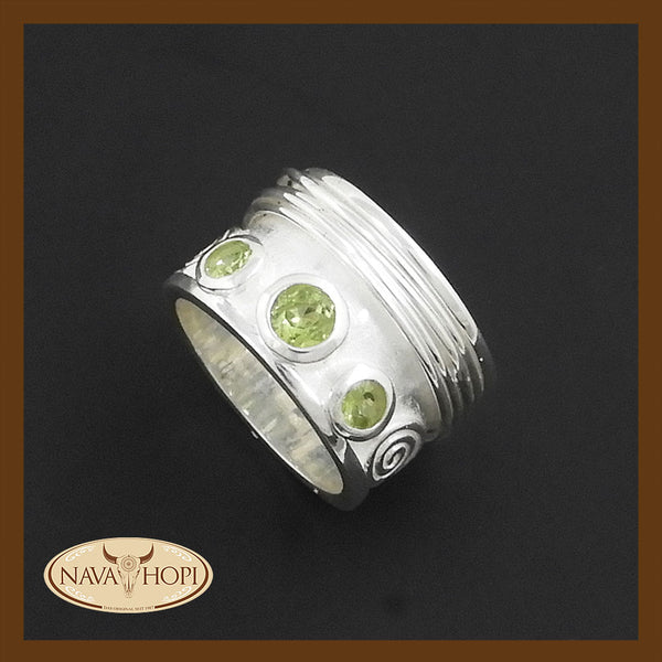 Silberring Peridot