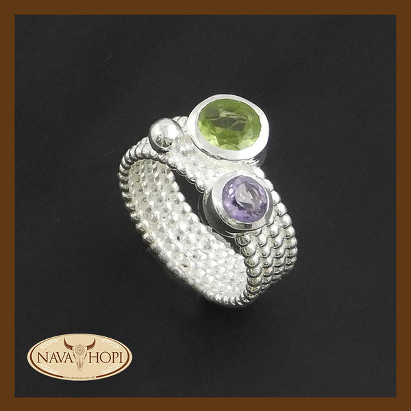 Silberring Peridot