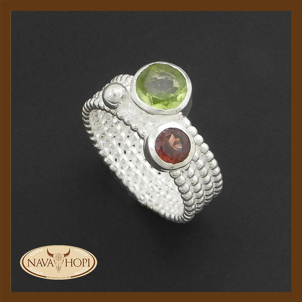 Silberring Peridot