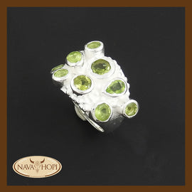 Silberring Peridot