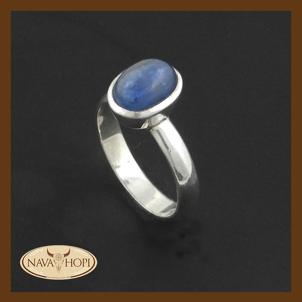 Silberring Blauer Topas